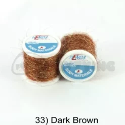Hends Ice Dub Thread - Funky Fly Tying -Fly Tying Materials Sales Hends Ice Dub Thread Dark Brown
