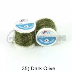 Hends Ice Dub Thread - Funky Fly Tying -Fly Tying Materials Sales Hends Ice Dub Thread Dark Olive