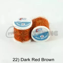 Hends Ice Dub Thread - Funky Fly Tying -Fly Tying Materials Sales Hends Ice Dub Thread Dark Red Brown