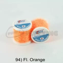 Hends Ice Dub Thread - Funky Fly Tying -Fly Tying Materials Sales Hends Ice Dub Thread Fl Orange 1