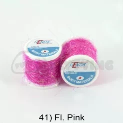 Hends Ice Dub Thread - Funky Fly Tying -Fly Tying Materials Sales Hends Ice Dub Thread Fl Pink