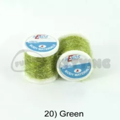Hends Ice Dub Thread - Funky Fly Tying -Fly Tying Materials Sales Hends Ice Dub Thread Green