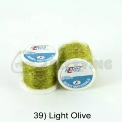 Hends Ice Dub Thread - Funky Fly Tying -Fly Tying Materials Sales Hends Ice Dub Thread Light Olive
