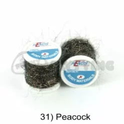 Hends Ice Dub Thread - Funky Fly Tying -Fly Tying Materials Sales Hends Ice Dub Thread Peacock 1