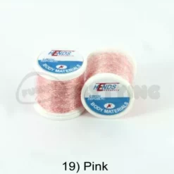 Hends Ice Dub Thread - Funky Fly Tying -Fly Tying Materials Sales Hends Ice Dub Thread Pink