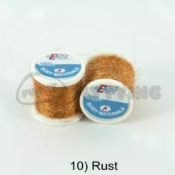 Hends Ice Dub Thread - Funky Fly Tying -Fly Tying Materials Sales Hends Ice Dub Thread Rust 1