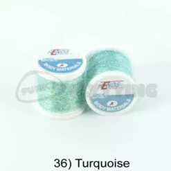 Hends Ice Dub Thread - Funky Fly Tying -Fly Tying Materials Sales Hends Ice Dub Thread Turquoise