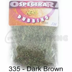 Hends Spectra Dubbing Packets - Funky Fly Tying -Fly Tying Materials Sales Hends Spectra Dubbing Packets Dark Brown 1