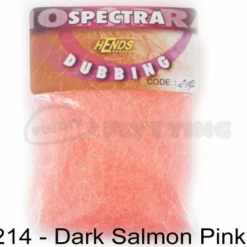 Hends Spectra Dubbing Packets - Funky Fly Tying -Fly Tying Materials Sales Hends Spectra Dubbing Packets Dark Salmon Pink 1