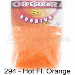 Hends Spectra Dubbing Packets - Funky Fly Tying -Fly Tying Materials Sales Hends Spectra Dubbing Packets Hot Orange Fluo 1