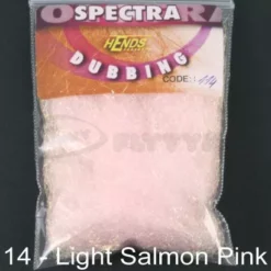 Hends Spectra Dubbing Packets - Funky Fly Tying -Fly Tying Materials Sales Hends Spectra Dubbing Packets Light Salmon Pink