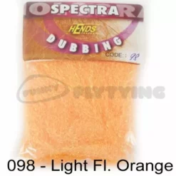 Hends Spectra Dubbing Packets - Funky Fly Tying -Fly Tying Materials Sales Hends Spectra Dubbing Packets Orange Fluo 1