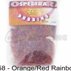 Hends Spectra Dubbing Packets - Funky Fly Tying -Fly Tying Materials Sales Hends Spectra Dubbing Packets Orange Red Rainbow