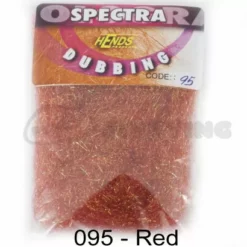Hends Spectra Dubbing Packets - Funky Fly Tying -Fly Tying Materials Sales Hends Spectra Dubbing Packets Red