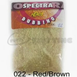 Hends Spectra Dubbing Packets - Funky Fly Tying -Fly Tying Materials Sales Hends Spectra Dubbing Packets Red Brown