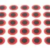 Funky Holographic Red Tape Eyes Pack 50 - Funky Fly Tying -Fly Tying Materials Sales Holographic Red Tape Eyes Pack 50