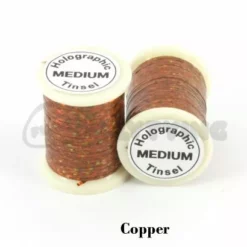 Funky Holographic Tinsel - Funky Fly Tying -Fly Tying Materials Sales Holographic Tinsel Copper