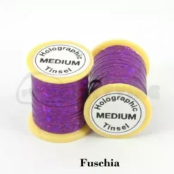 Funky Holographic Tinsel - Funky Fly Tying -Fly Tying Materials Sales Holographic Tinsel Fuschia