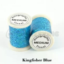 Funky Holographic Tinsel - Funky Fly Tying -Fly Tying Materials Sales Holographic Tinsel Kingfisher Blue