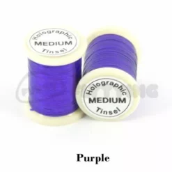 Funky Holographic Tinsel - Funky Fly Tying -Fly Tying Materials Sales Holographic Tinsel Purple 1