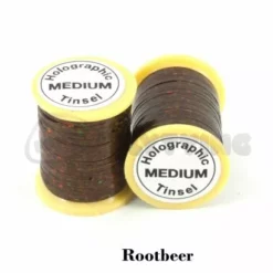 Funky Holographic Tinsel - Funky Fly Tying -Fly Tying Materials Sales Holographic Tinsel Rootbeer