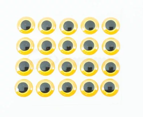 Funky Hot Orange/Yellow 3D Eyes - Funky Fly Tying 4 Funky Hot Orange/Yellow 3D Eyes - Funky Fly Tying - Image 2