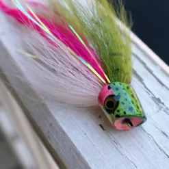 Fish Skull Flymen Surface Suducer Howitzer Baitfish Poper Head - Funky Fly Tying -Fly Tying Materials Sales Howitzer rainbow trout fly 1