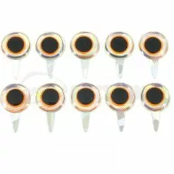 Funky Mirage/Hot Orange Tab Eyes 3D - Funky Fly Tying