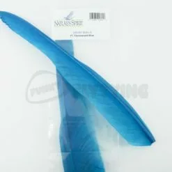 Nature's Spirit Goose Quill Body - Funky Fly Tying -Fly Tying Materials Sales Natures Spirit Goose Quills Fluo Blue 1