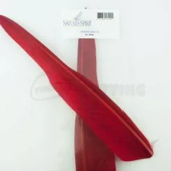 Nature's Spirit Goose Quill Body - Funky Fly Tying -Fly Tying Materials Sales Natures Spirit Goose Quills Red