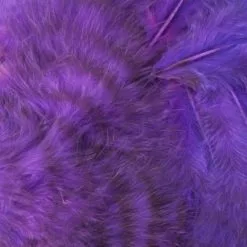 Nature's Spirit Grizzly Marabou - Funky Fly Tying -Fly Tying Materials Sales Natures Spirit Grizzly Marabou Purple