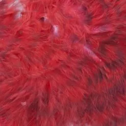 Nature's Spirit Grizzly Marabou - Funky Fly Tying -Fly Tying Materials Sales Natures Spirit Grizzly Marabou Red 1