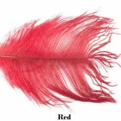 Nature's Spirit Ostrich Herl Pieces - Funky Fly Tying -Fly Tying Materials Sales Natures Spirit Ostrich Pieces Red 1