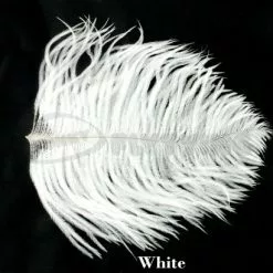 Nature's Spirit Ostrich Herl Pieces - Funky Fly Tying -Fly Tying Materials Sales Natures Spirit Ostrich Pieces White