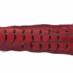 Nature's Spirit Ringneck Pheasant Tail Clumps - Funky Fly Tying -Fly Tying Materials Sales Natures Spirit Ringneck Pheasant Tail Clumps Red