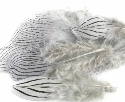 Nature's Spirit Silver Pheasant Body Feathers (Discontinued) - Funky Fly Tying 22 Nature's Spirit Silver Pheasant Body Feathers (Discontinued) - Funky Fly Tying - Image 20