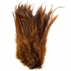 Nature's Spirit Strung Saddle Hackle - Funky Fly Tying 91 Nature's Spirit Strung Saddle Hackle - Funky Fly Tying -Fly Tying Materials Sales Natures Spirit Strung Saddle Hackle Brown 1