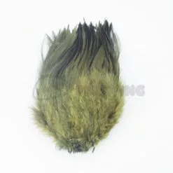Nature's Spirit Strung Saddle Hackle - Funky Fly Tying 85 Nature's Spirit Strung Saddle Hackle - Funky Fly Tying -Fly Tying Materials Sales Natures Spirit Strung Saddle Hackle Dark Olive 1