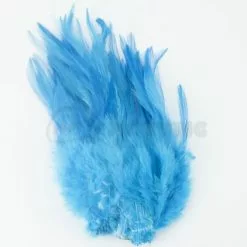 Nature's Spirit Strung Saddle Hackle - Funky Fly Tying 82 Nature's Spirit Strung Saddle Hackle - Funky Fly Tying -Fly Tying Materials Sales Natures Spirit Strung Saddle Hackle Fluo Blue
