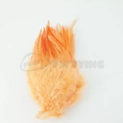 Nature's Spirit Strung Saddle Hackle - Funky Fly Tying 74 Nature's Spirit Strung Saddle Hackle - Funky Fly Tying -Fly Tying Materials Sales Natures Spirit Strung Saddle Hackle Fluo Orange