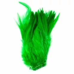 Nature's Spirit Strung Saddle Hackle - Funky Fly Tying 68 Nature's Spirit Strung Saddle Hackle - Funky Fly Tying -Fly Tying Materials Sales Natures Spirit Strung Saddle Hackle Green