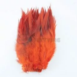 Nature's Spirit Strung Saddle Hackle - Funky Fly Tying 116 Nature's Spirit Strung Saddle Hackle - Funky Fly Tying -Fly Tying Materials Sales Natures Spirit Strung Saddle Hackle Orange Oven Brown