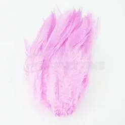 Nature's Spirit Strung Saddle Hackle - Funky Fly Tying 111 Nature's Spirit Strung Saddle Hackle - Funky Fly Tying -Fly Tying Materials Sales Natures Spirit Strung Saddle Hackle Pink 1