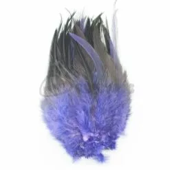 Nature's Spirit Strung Saddle Hackle - Funky Fly Tying 108 Nature's Spirit Strung Saddle Hackle - Funky Fly Tying -Fly Tying Materials Sales Natures Spirit Strung Saddle Hackle Purple Over Brown