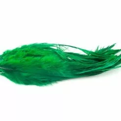 Nature's Spirit Strung Schlappen Long 5 1/2"-7" - Funky Fly Tying -Fly Tying Materials Sales Natures Spirit Strung Schlappen Long 5½ 7 Green