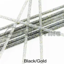 Tubeworx Outer Plastic Tubes 3mm Glitter Colour - Funky Fly Tying -Fly Tying Materials Sales Outer Plastic Tubes 3mm Glitter Colours Black Gold
