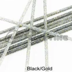 Tubeworx Outer Plastic Tubes 3mm Glitter Colour - Funky Fly Tying -Fly Tying Materials Sales Outer Plastic Tubes 3mm Glitter Colours Black Gold 3