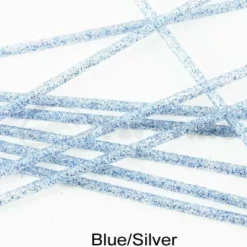 Tubeworx Outer Plastic Tubes 3mm Glitter Colour - Funky Fly Tying -Fly Tying Materials Sales Outer Plastic Tubes 3mm Glitter Colours Blue Silver 1