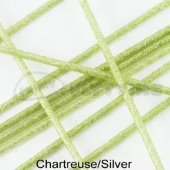 Tubeworx Outer Plastic Tubes 3mm Glitter Colour - Funky Fly Tying -Fly Tying Materials Sales Outer Plastic Tubes 3mm Glitter Colours Chartreuse Silver 1