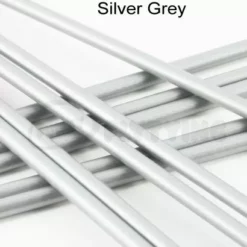 Tubeworx Outer Plastic Tubes 3mm - Funky Fly Tying -Fly Tying Materials Sales Outer Plastic Tubes 3mm Solid Colours Silver Grey 1